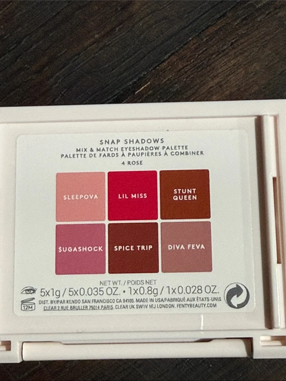 Fenty Beauty Snap Shadows Eyeshadow Palettes #3 Deep Neutrals & #4 Rose
